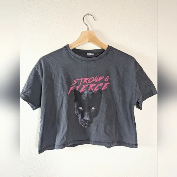 Zara Girls Strong & Fierce Panther T-Shirt - Picture 7 of 11